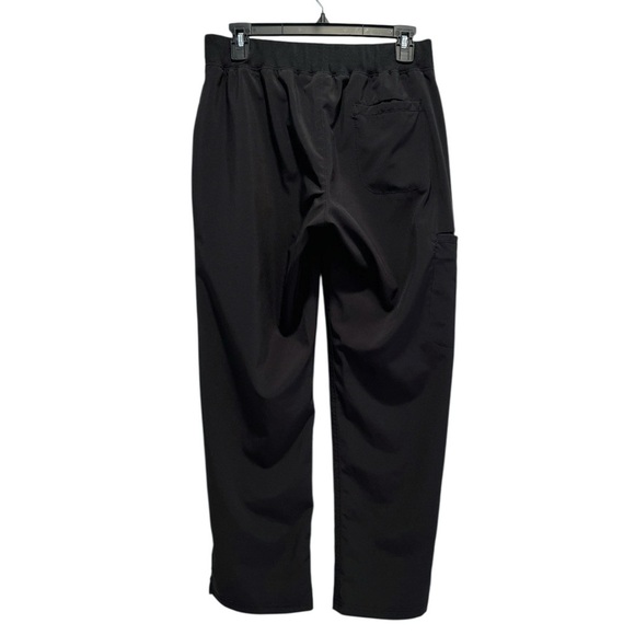 HeartSoul Women’s Mid Rise Pull On Scrub Pant Style HS075P Black Petite S or Med - Picture 6 of 7